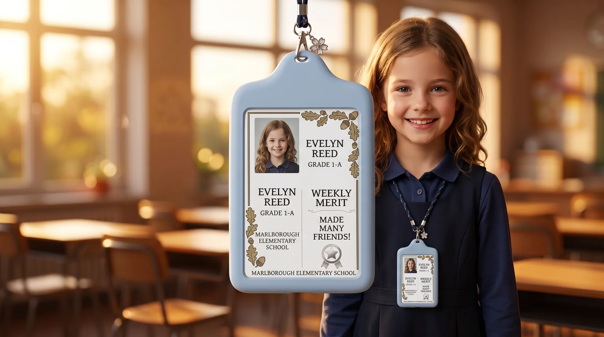 Custom E-ink Student ID Card